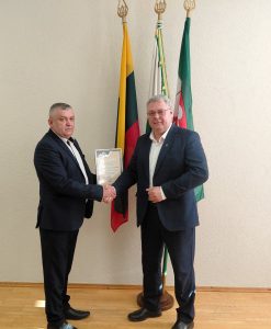 Spaudžia rankas Zbaraž