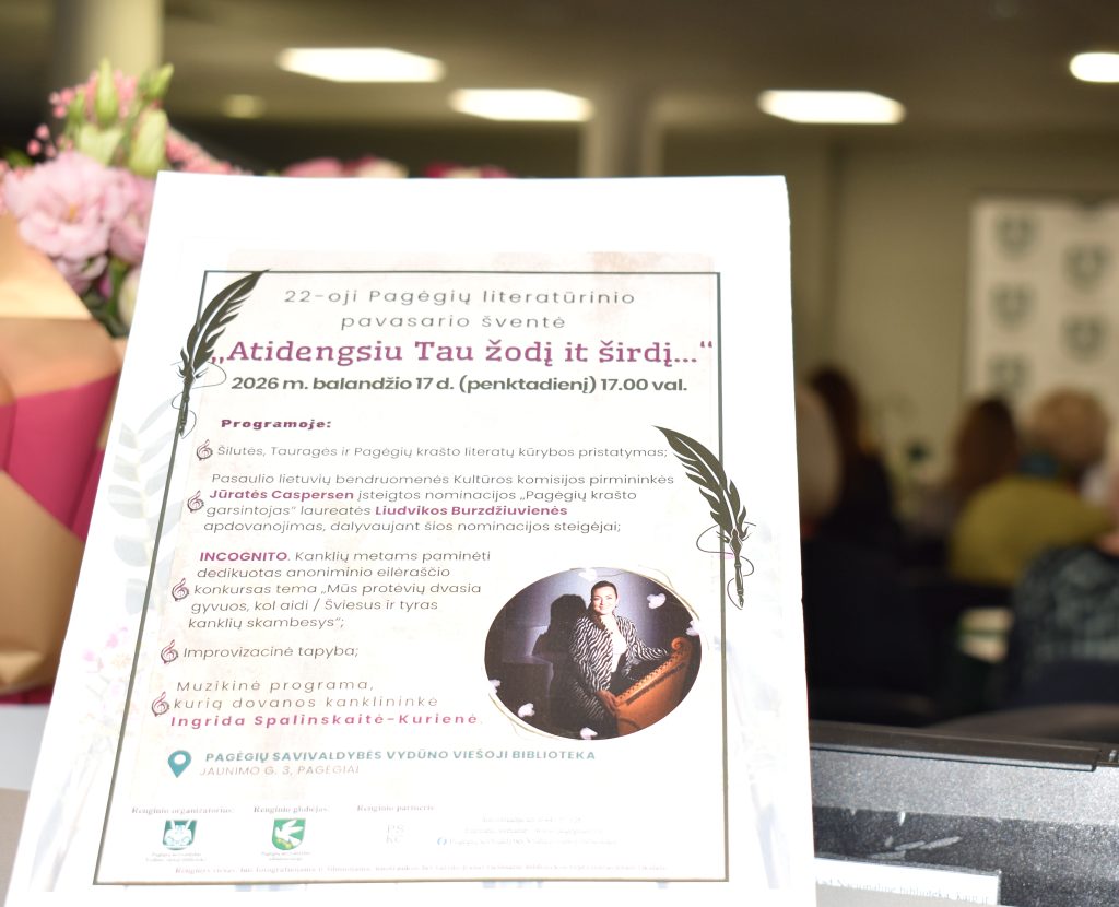 Atidengsiu tau žodį it širdį