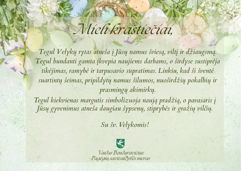 Velykų sveikinimas