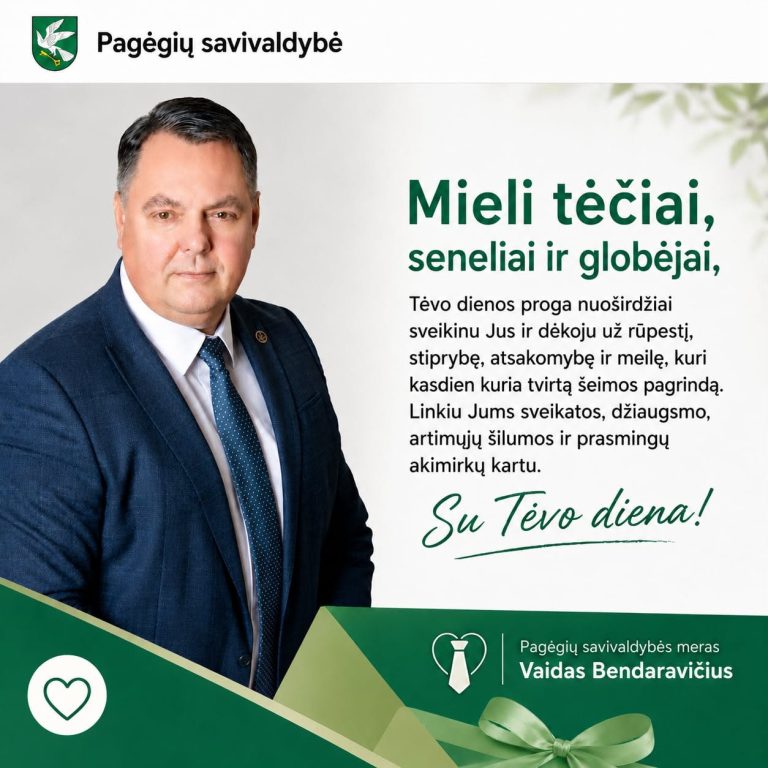 Tėvo dienos sveikinimas
