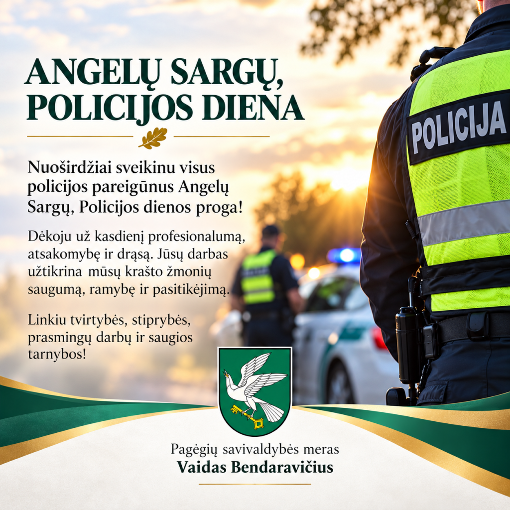 Policijos dienos sveikinimas